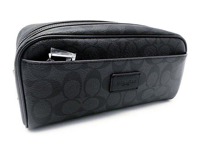 Neceser pequeño de hombre en gris oscuro estampado Neceser pequeño de hombre en gris oscuro estampado