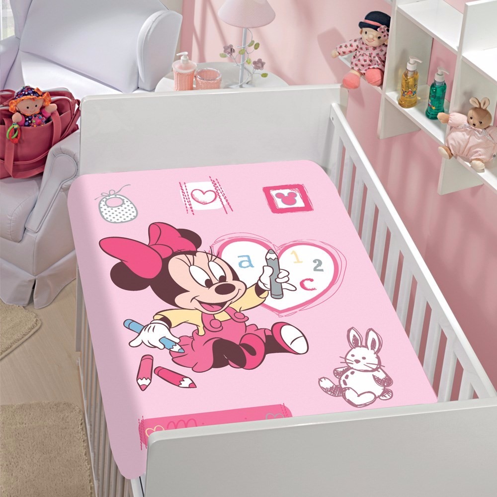 Cobertor Antialérgico Berço Minnie Baby Disney Menina