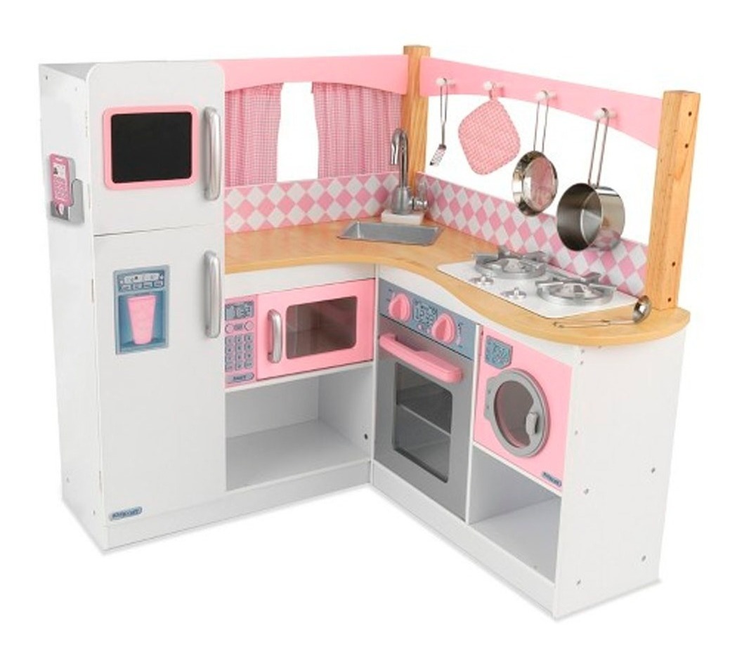 Cocina De Juguete Kidkraft Madera Grand Gourmet Esquina Rosa - $ 7,188.