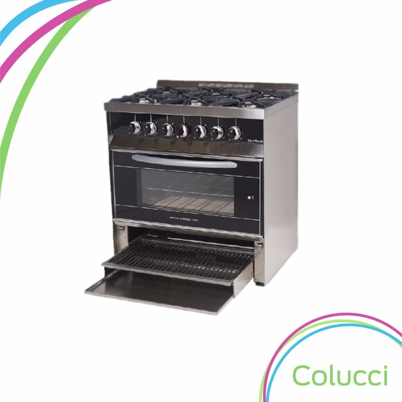 Colucci | Cocina Industrial Sol Real 6 Hornalla 82cm ...