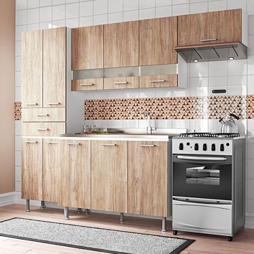 Cocina Carvalho 2.40 Mts Derecha Mueble De Cocina Hogar Ea - $ 1.398 ... Cocina Carvalho 2.40 Mts Derecha Mueble De Cocina Hogar Ea - $ 1.398 ...