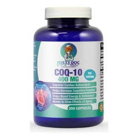 Coenzima Coq10-q10 400mg Corazón Y Energía Celular Foxxy Doc