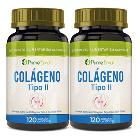 Colágeno Tipo 2 + Vitamina C - 240 Cápsulas Pack Promo