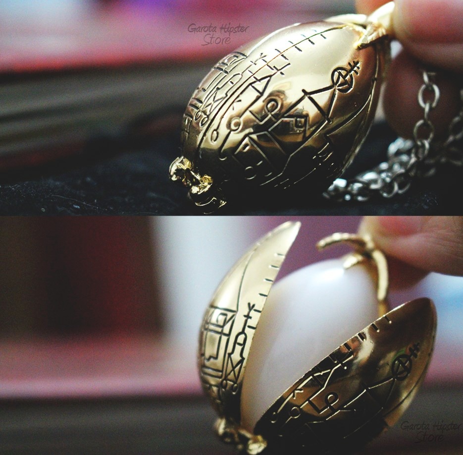 Colar Ovo Dourado De Dragão Harry Potter E O Cálice De ...