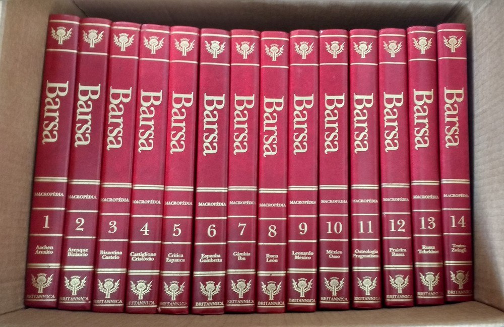 Coleção Enciclopédia Barsa Clássica Completa 20 Livros - R