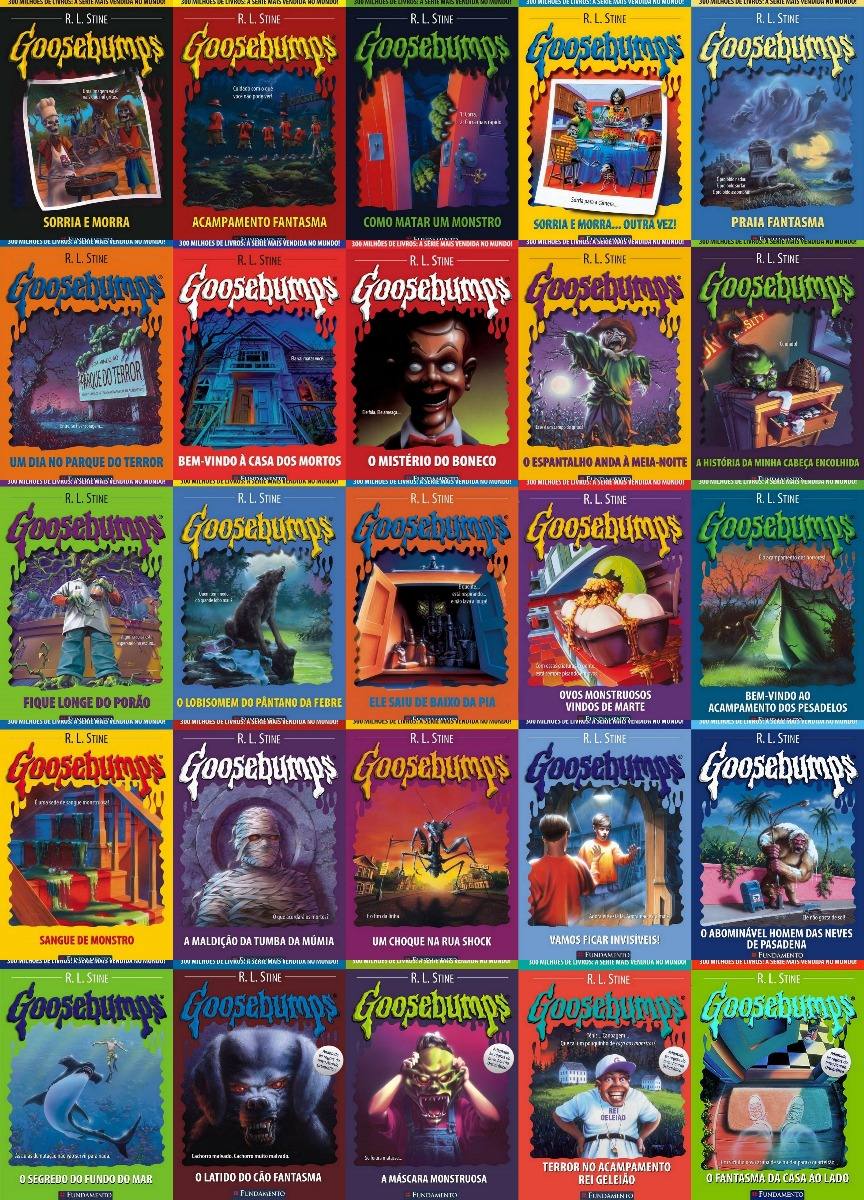 Coleção Goosebumps 25 Livros - R$ 695,00 em Mercado Livre