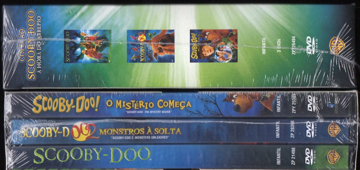 Coleção Scooby Doo A Hora Do Arrepio Box 3 Dvds Lacrado - 