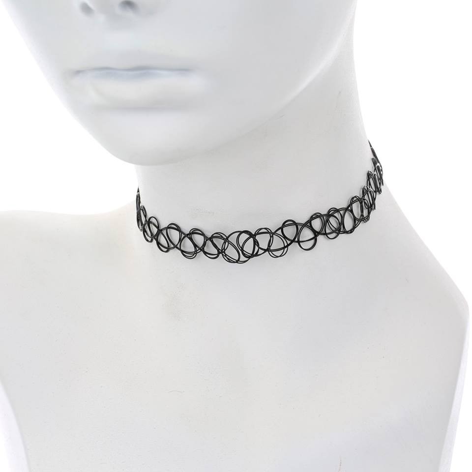 collar chokers gargantilla tatoo de tanza rock punk dark