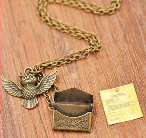 Collar Harry Potter Búho Carta Hogwarts - $ 180.00 en 