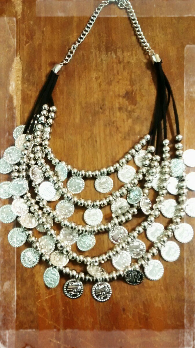 Collar Maxi Pechera. Monedas! Moda 2016