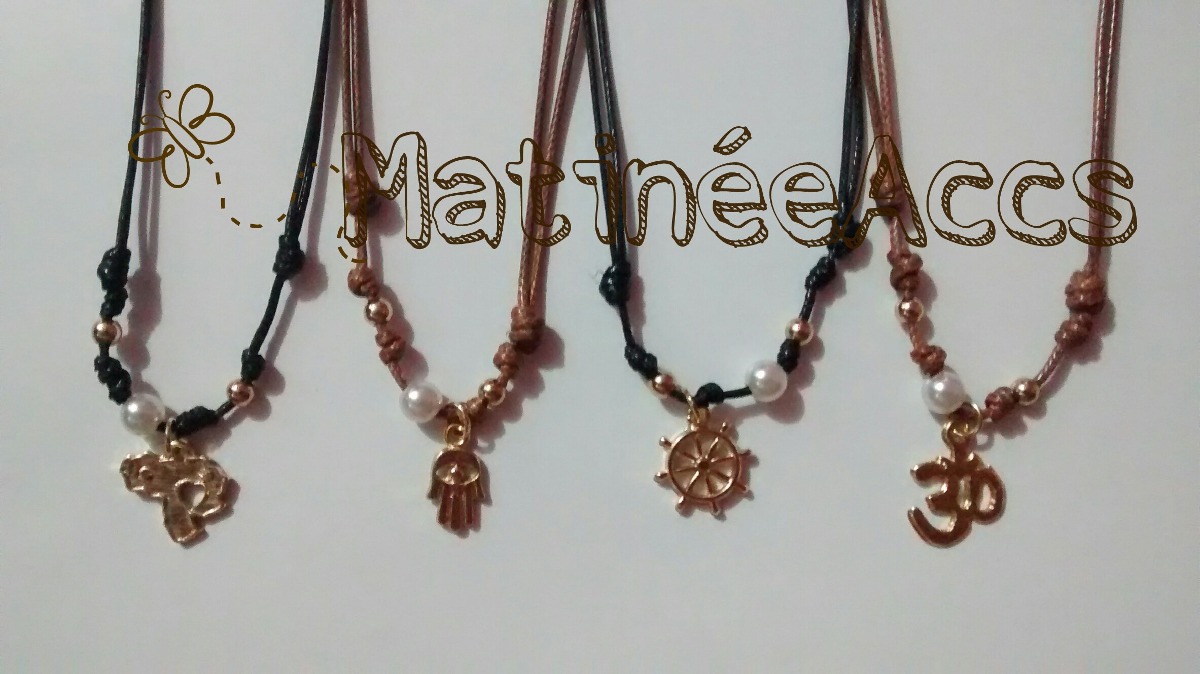 collares ajustables perlas cultivadas mini dijes bisuteria