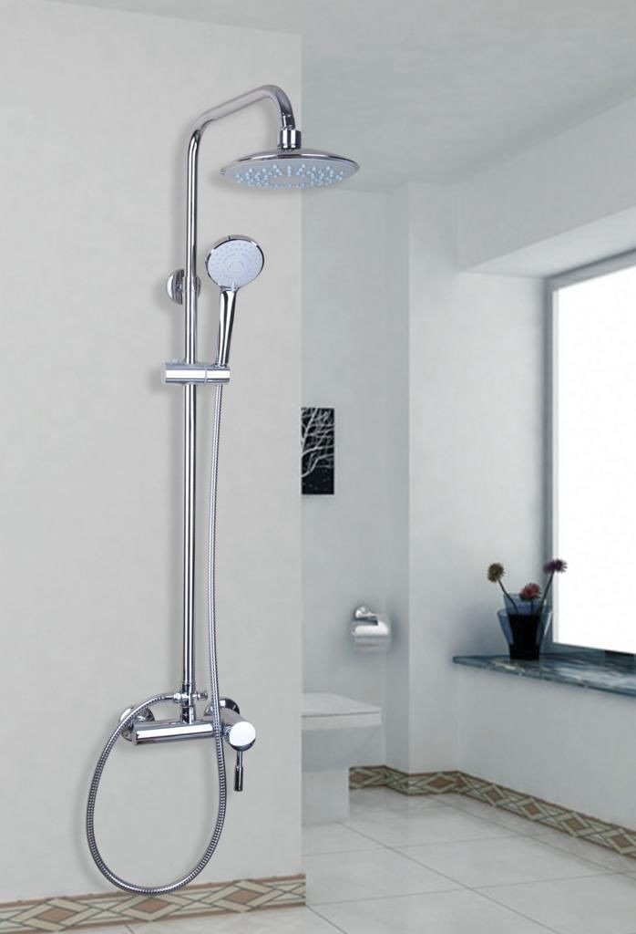 Columna Baño Regadera Redonda Lluvia Ducha Mano Set 0241365 - $ 3,068.
