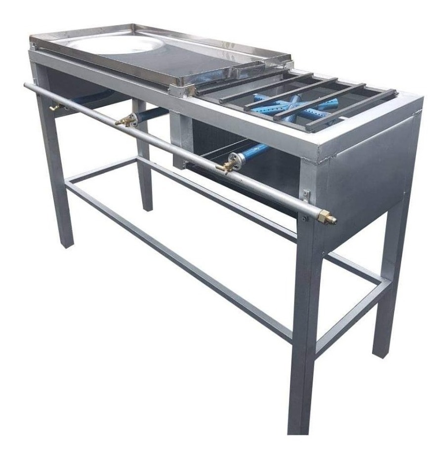 Parrilla Con Comal Para Tortillas Comal Quesadillero Con Parrilla Integrada, Todo Incluido - $ 2,490.00