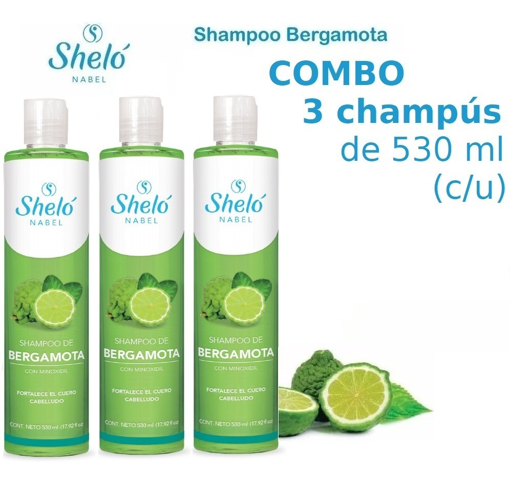 Combo 3 Shampoo Bergamota Original De Shelo Nabel 649 00 En