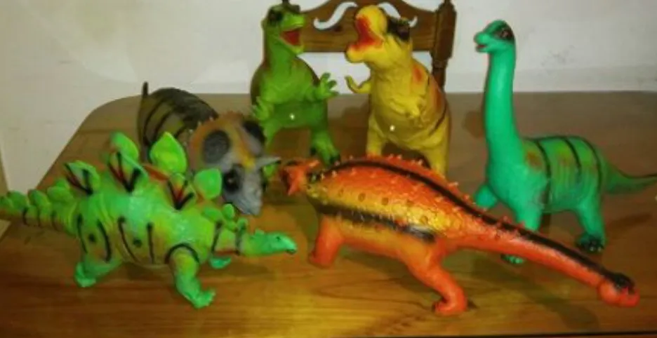 dinosaurios de goma para niños