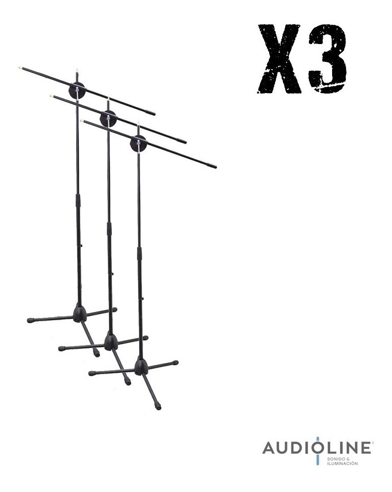 Combo Pack X3 U Pie De Para Microfono Ms 15 Con Pipeta Off