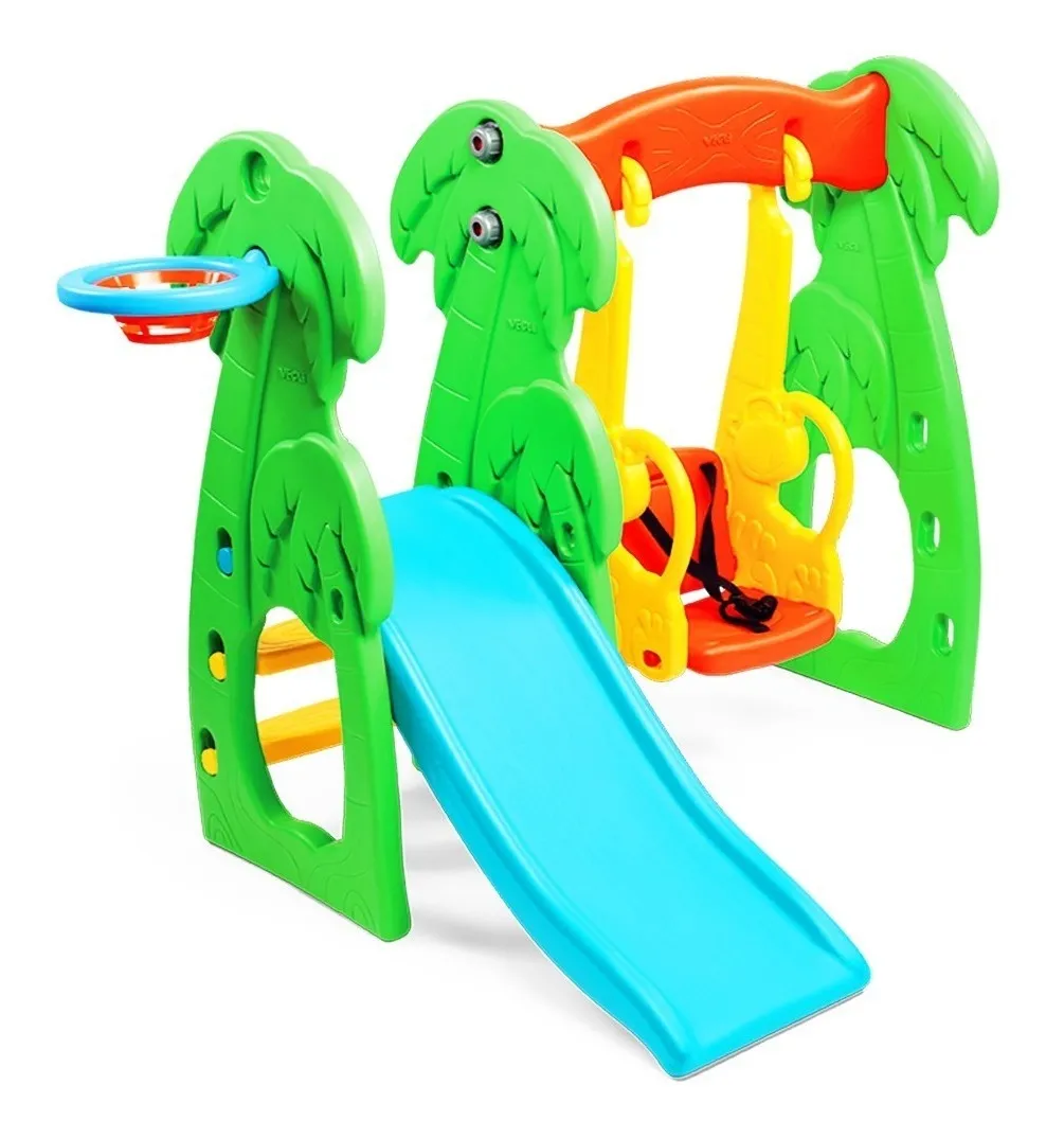 hamaca y tobogan para niños