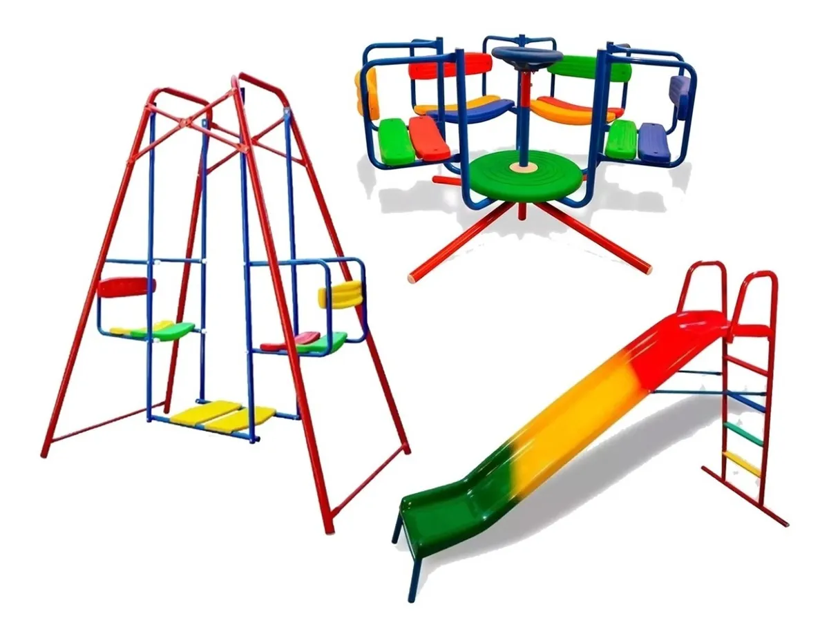 hamaca y tobogan para niños