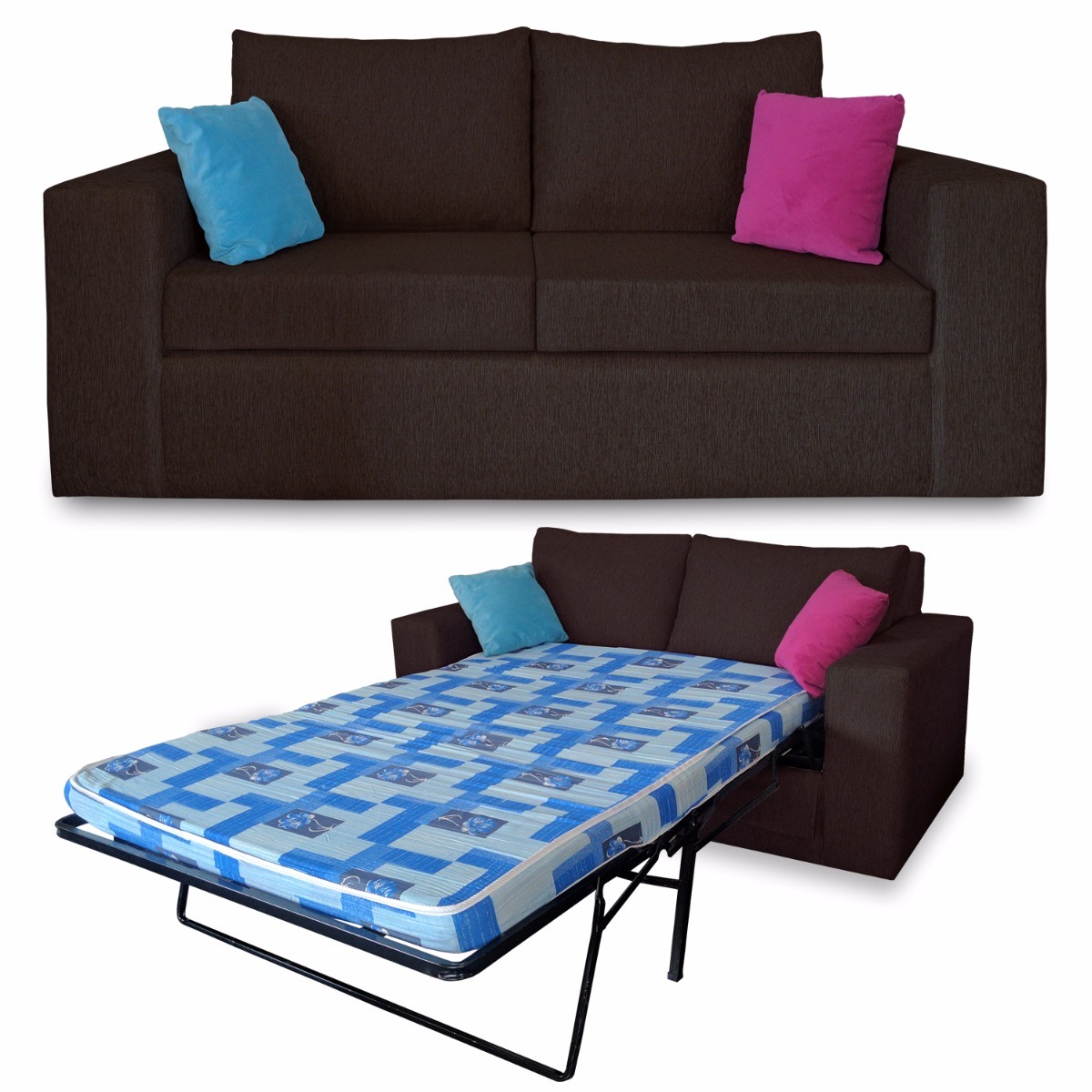 Combo Sillon Sofa Cama 2 Plazas Colchon Resortes Fullconfort Combo Sillon Sofa Cama 2 Plazas Colchon
