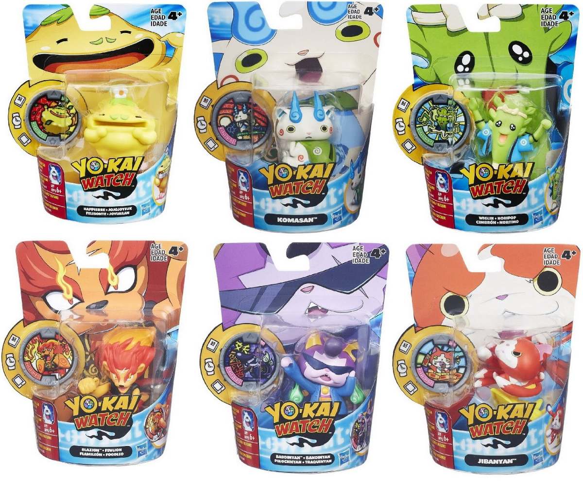 Combo6 Jibanyan Wiglin Pelochnyan Yokai Yokai Watch Mas