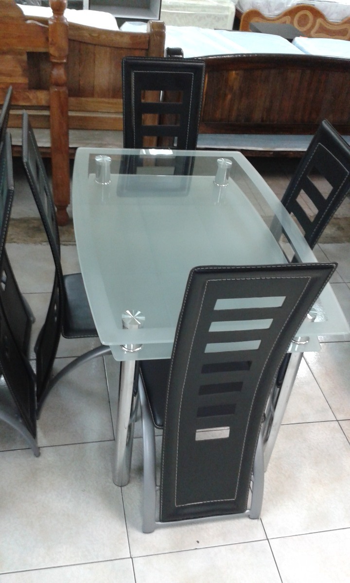 Comedor 4 Sillas Importado, Tope Vidrio Pekin - Nuevo - Bs. 15.990 ... Comedor 4 Sillas Importado, Tope Vidrio Pekin - Nuevo - Bs. 15.990 ...