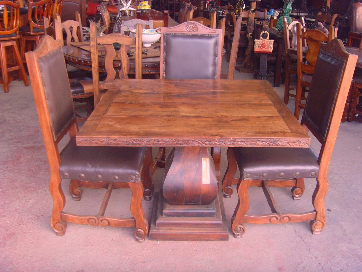 Comedor De Madera De Mezquite, Estilo Antiguo. Original ... Comedor De Madera De Mezquite, Estilo Antiguo. Original ...