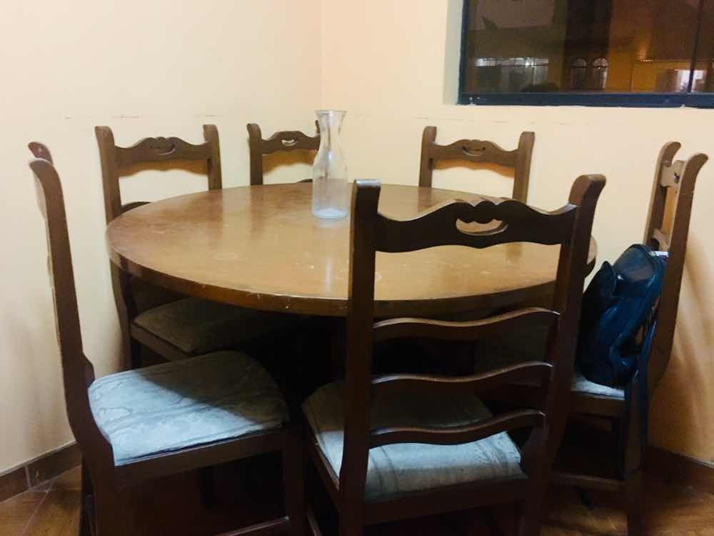 Comedor De Madera, Vendo Mesa Y Sillas Madera - S/ 490,00 en Mercado ... Comedor De Madera, Vendo Mesa Y Sillas Madera - S/ 490,00 en Mercado ...