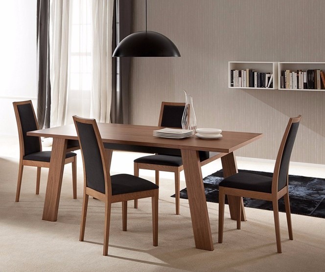 Comedor Granada Rectangular Pino 4 Sillas - Madera Viva ... Comedor Granada Rectangular Pino 4 Sillas - Madera Viva ...