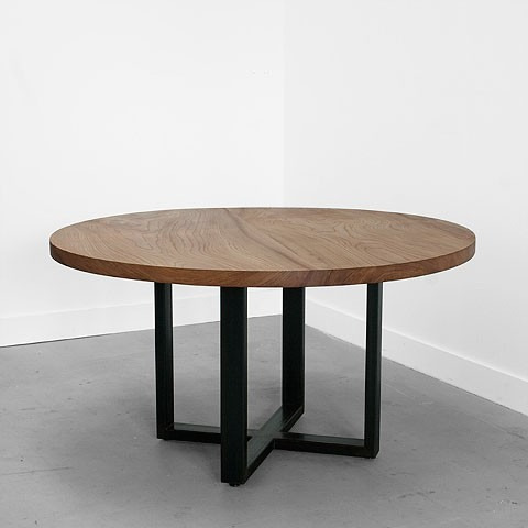 Mesa comedor oficina redonda diseno moderna madera mobler ... Mesas de comedor redondas modernas