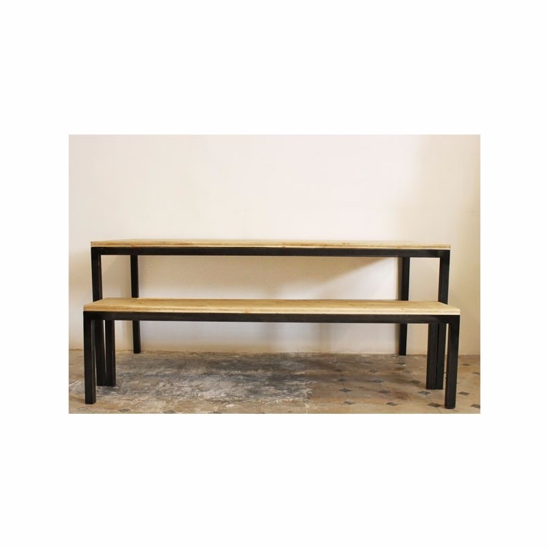 Mesa comedor escritorio moderna minimalista acero madera 8.400 ...