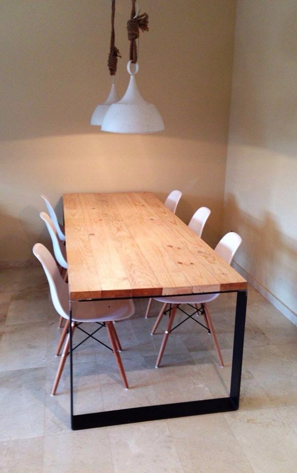 Mesa comedor industria madera y hierro 1,40 pelikan 1 5.899,99 ...
