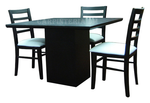 Mesas comedor madera con 2 vidrios 160x90cm wengue 6.413,00 en ... Juegos de comedor modernos con base de madera y vidrio