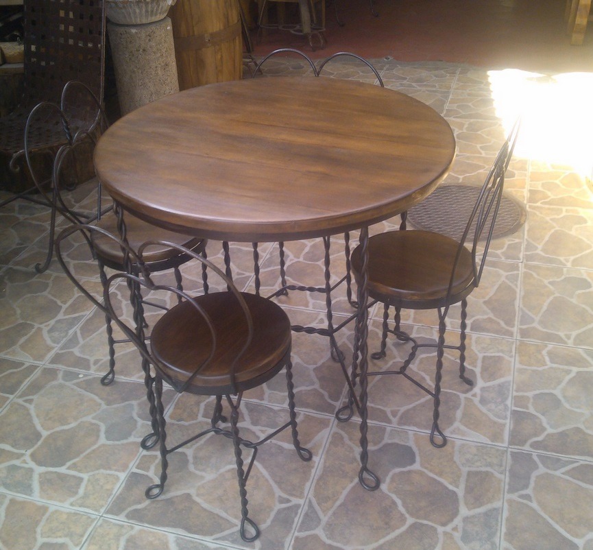 Comedor Mesa De Forja Estilo Antigua Cantina 4 Sillas - $ 5,900.00 ... Comedor Mesa De Forja Estilo Antigua Cantina 4 Sillas - $ 5,900.00 ...