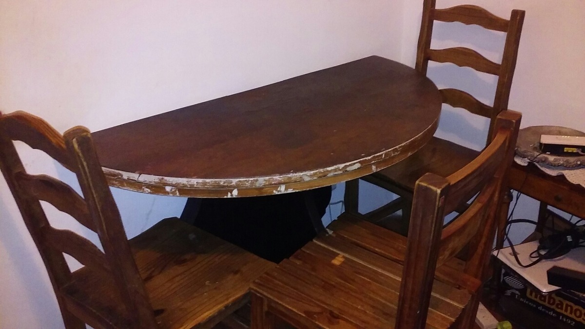 Comedor Mesa Libro + 3 Sillas A Encolar - $ 800,00 en Mercado Libre Comedor Mesa Libro + 3 Sillas A Encolar - $ 800,00 en Mercado Libre