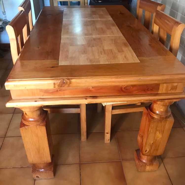 Comedor Mesa Madera Pino - $ 200.000 en Mercado Libre Comedor Mesa Madera Pino - $ 200.000 en Mercado Libre