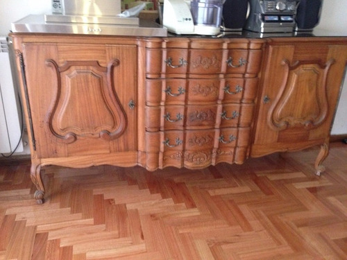 Comedor provenzal, francés. mesa 6 sillas bahiut y bargueño ... Mesa de 90 y sillas comedor