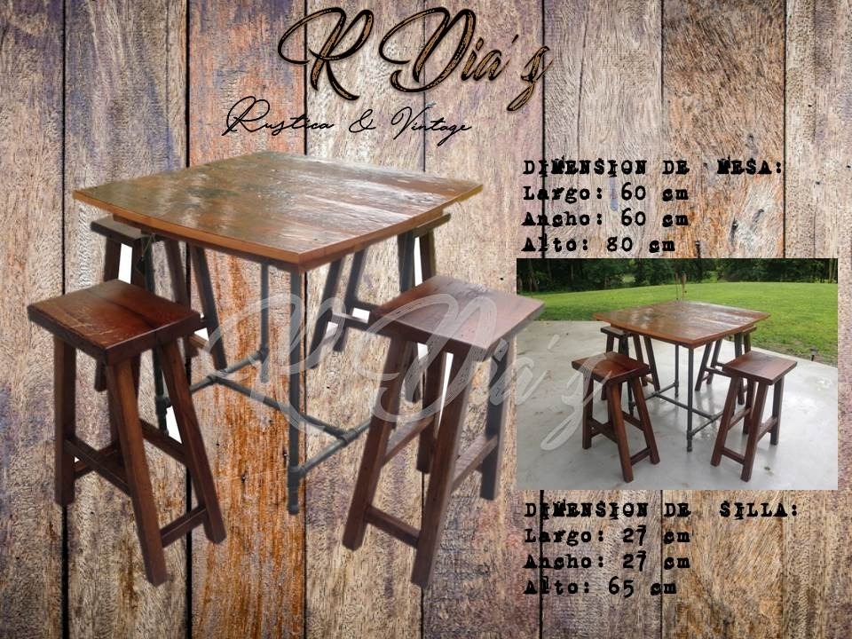 Comedor Rustico Para Terraza - $ 4,980.00 en Mercado Libre Comedor Rustico Para Terraza - $ 4,980.00 en Mercado Libre