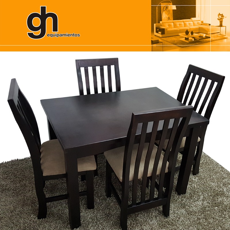Moderno juego de comedor de 4 sillas tapizadas, variedad gh ... Juegos de comedores modernos 2015