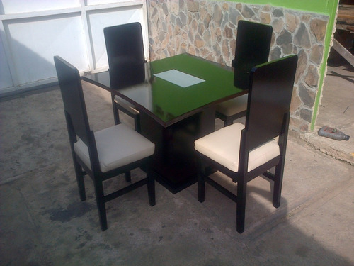 Comedores capri 4 puestos puff mesas camas poltronas cojines bs ... Comedores 4 puestos modernos