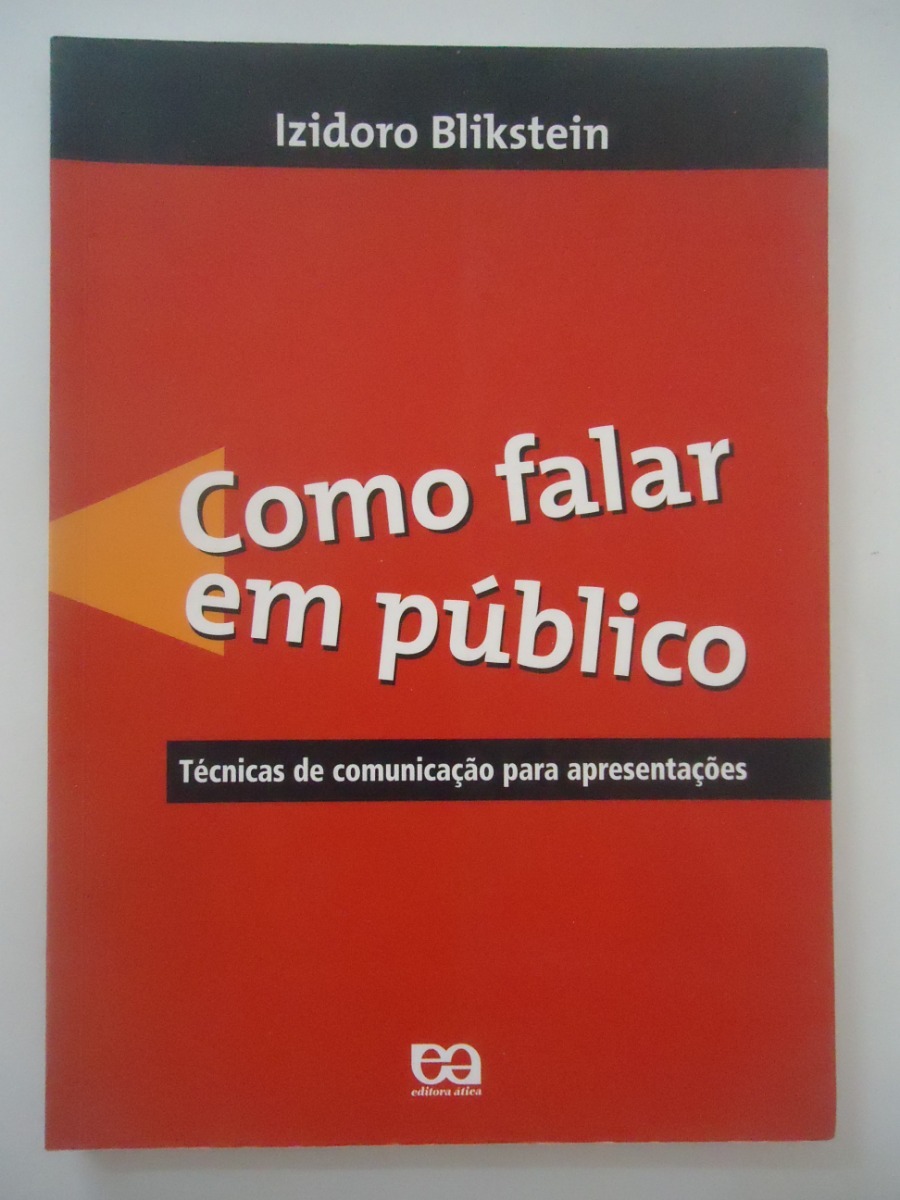 livro como falar em publico izidoro blikstein