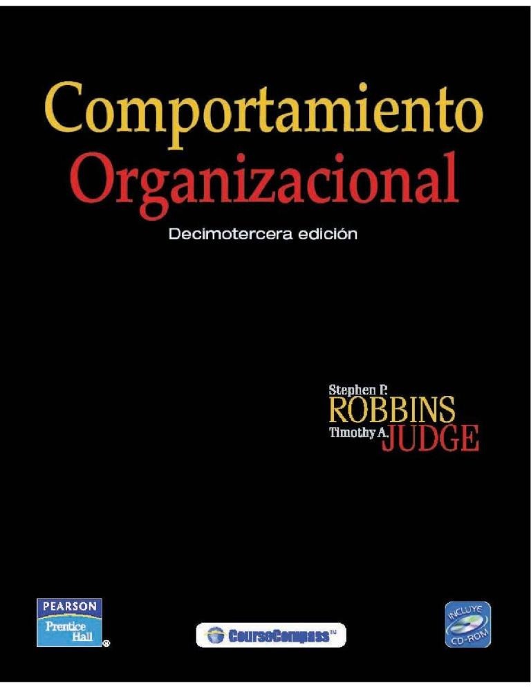 comportamiento organizacional stephen robbins