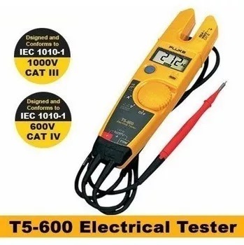 Comprobador de voltaje continuidad y corriente fluke t5-600.