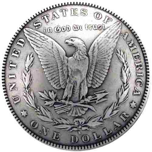BC1932-01 Concho 1-3//8 Antique Silver 1//Pkg-Morgan Dollar Heads