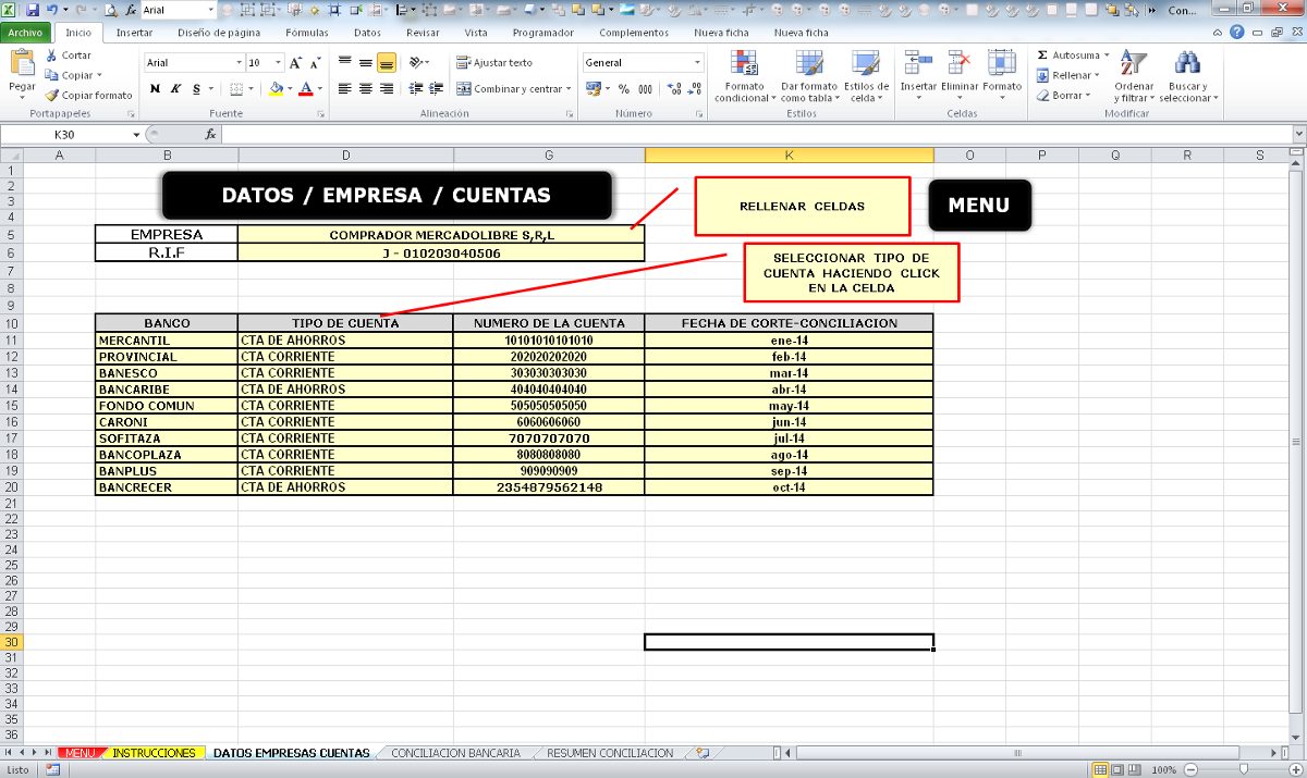 conciliacion bancaria