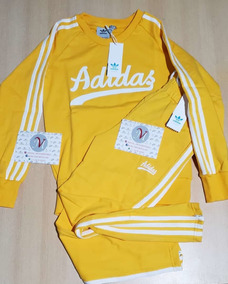 conjunto adidas mujer amarillo