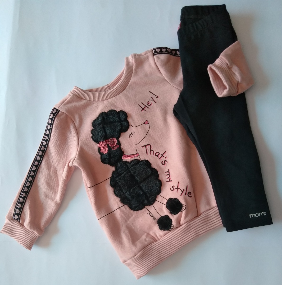 Conjunto Infantil Moletom Menina Momi J1948 Tamanho 2 Ml312 - R$ 169,90 em Mercado Livre