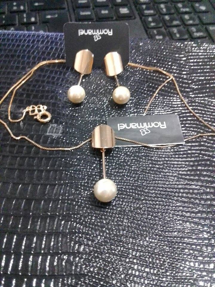 Conjunto Rommanel Brinco, Pingente +cord u00e3o 42cm Folheado Armario Baño Ikea Espejo ~ Conjunto Rommanel Brinco, Pingente +cord u00e3o 42cm Folheado