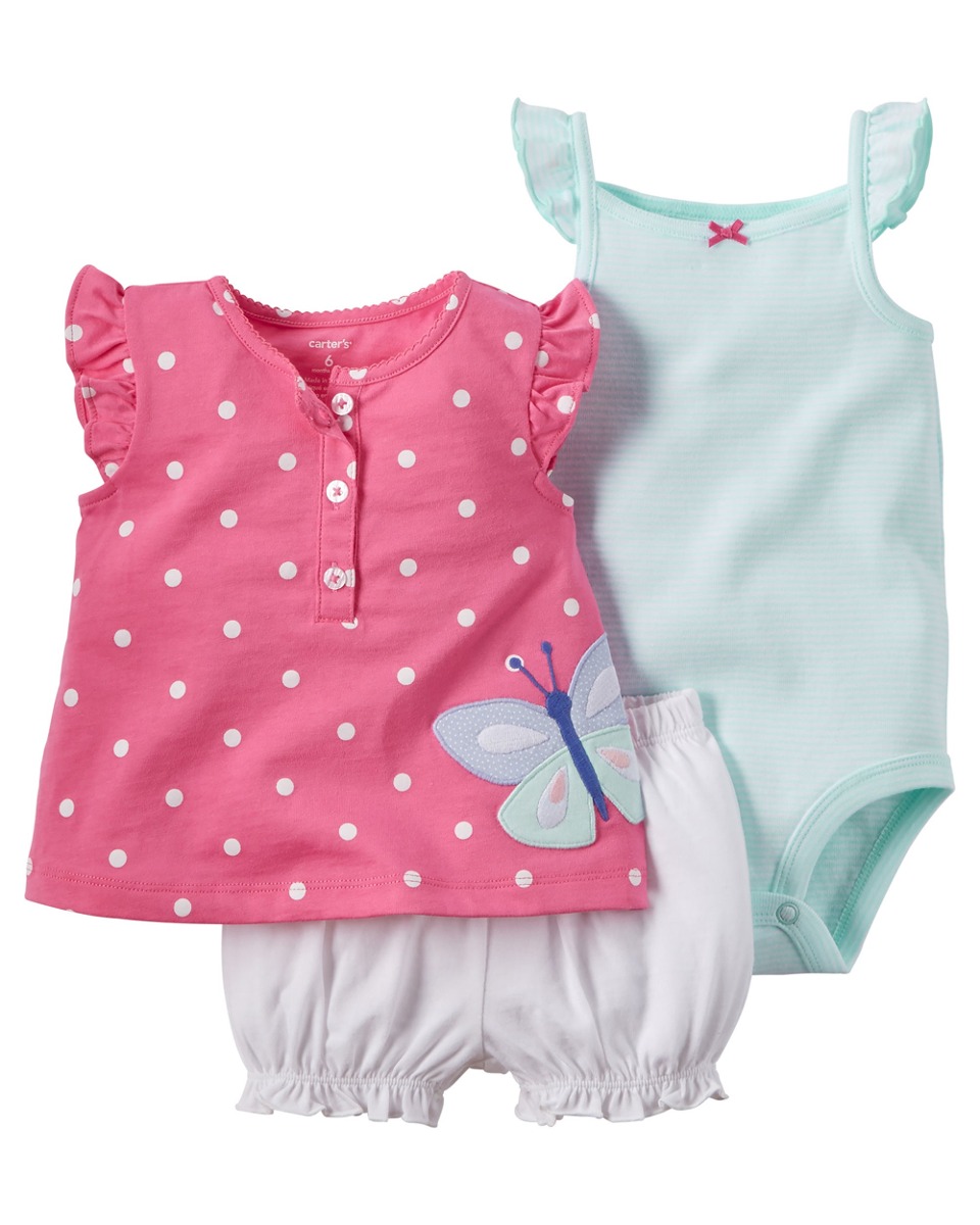 Conjunto Verão Com Body Carters - Meninas - R$ 65,00 em ...