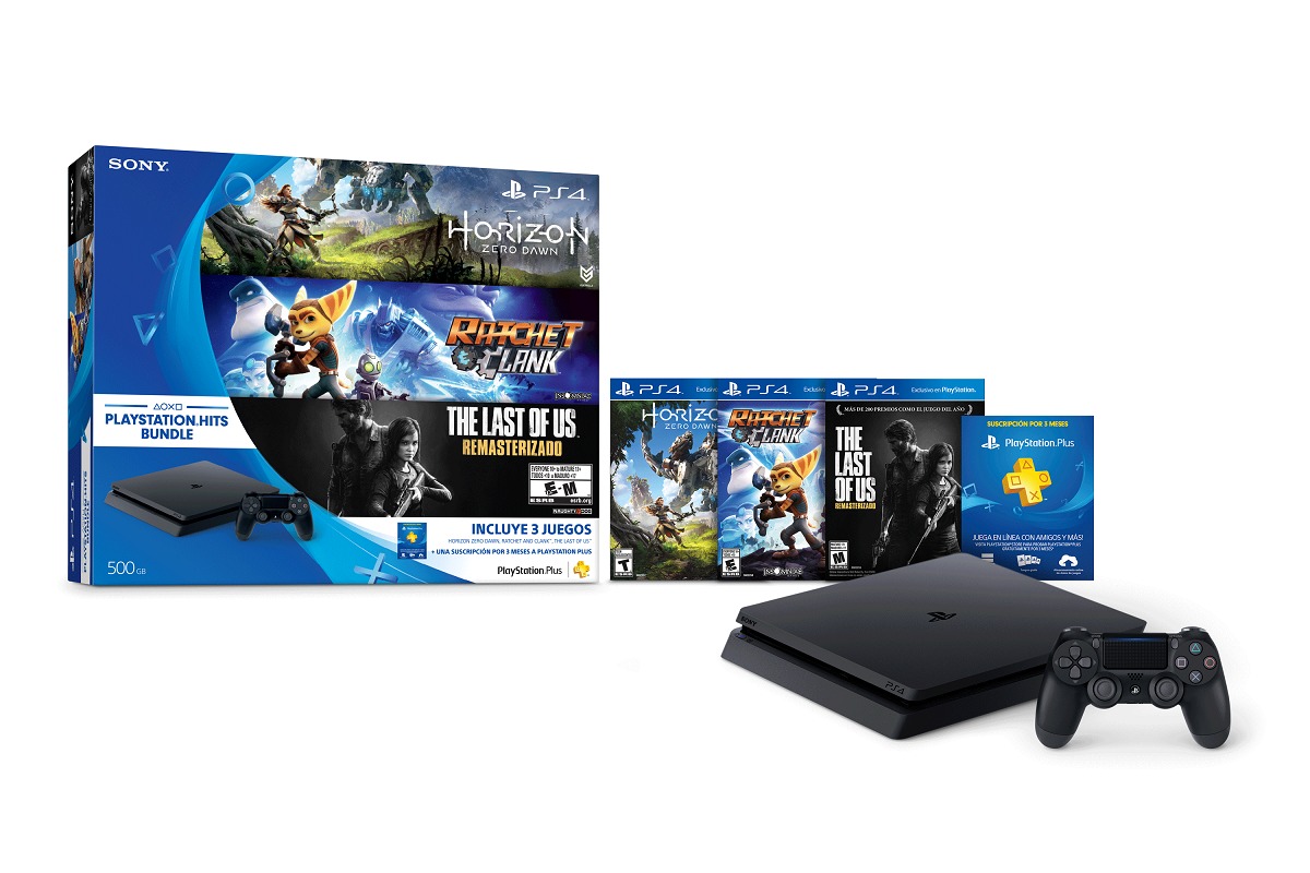 Consola De Videojuegos Sony Playstation 4 Slim Bundle Hits ...