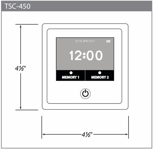 Control Digital Total Sense Steamist Tsc-450pc Color Cromo Control Digital Total Sense Steamist Tsc-450pc Color Cromo
